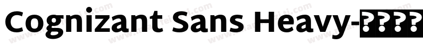 Cognizant Sans Heavy字体转换